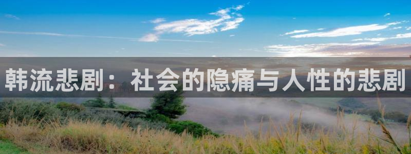 泰达娱乐登录界面入口：韩流悲剧：社会的隐痛与人性的悲剧