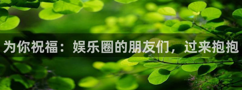 泰达娱乐体育游戏：为你祝福：娱乐圈的朋友们，过来抱抱