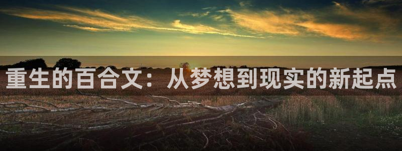 泰达娱乐放水时间：重生的百合文：从梦想到现实的新起点