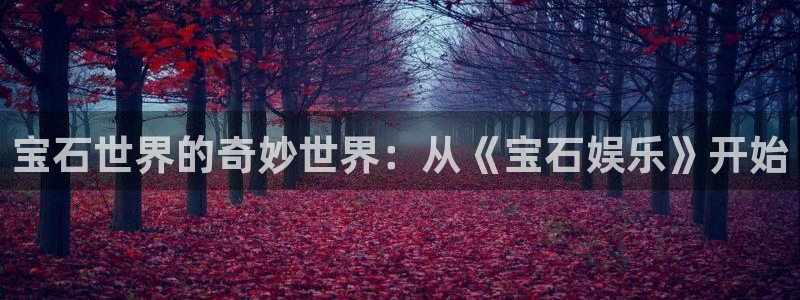 泰达娱乐5：宝石世界的奇妙世界：从《宝石娱乐》开始